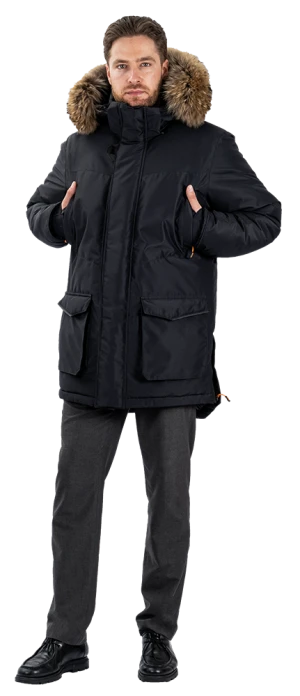 Куртка мужская iForm ORIGINAL от пониженных температур воздуха и ветра, механических воздействий и ОПЗ, черный