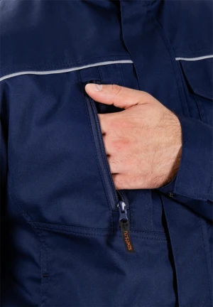 Костюм мужской ДЮРАБЛ от механических воздействий и ОПЗ (куртка, брюки), синий Кос 834