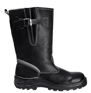 Сапоги TURBO с КП шерст. мех, хромовые ПУ/нитрил ( Сап. 083 )