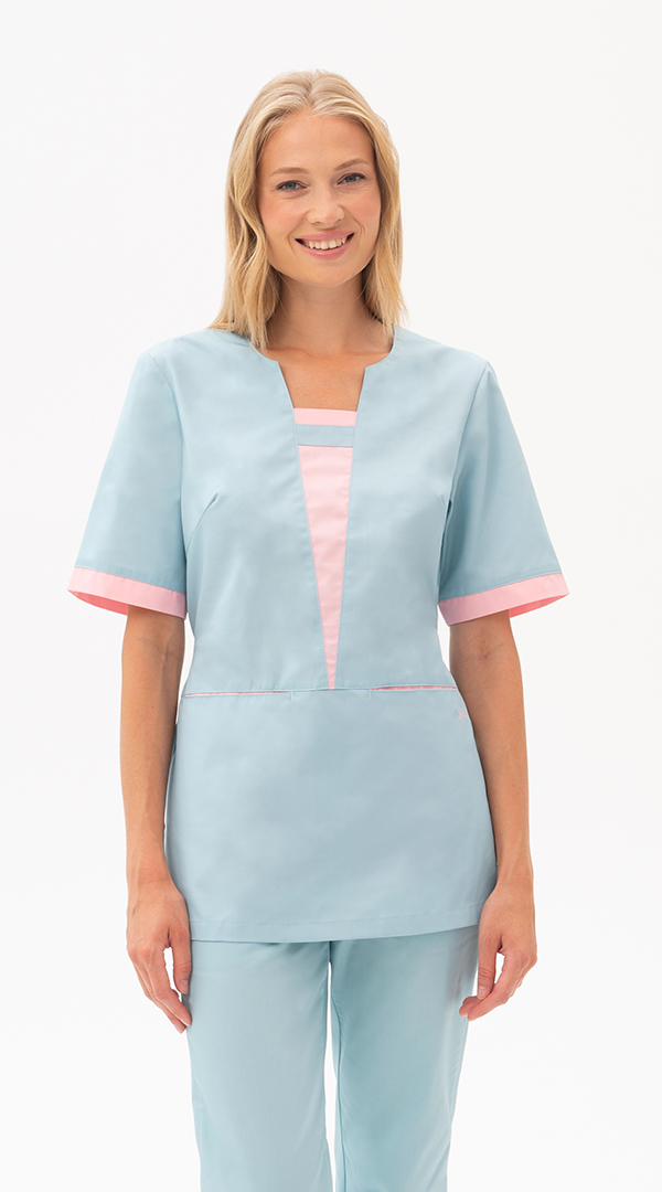 Костюм САНДРА, св.морская волна-св.розовый Кос 021