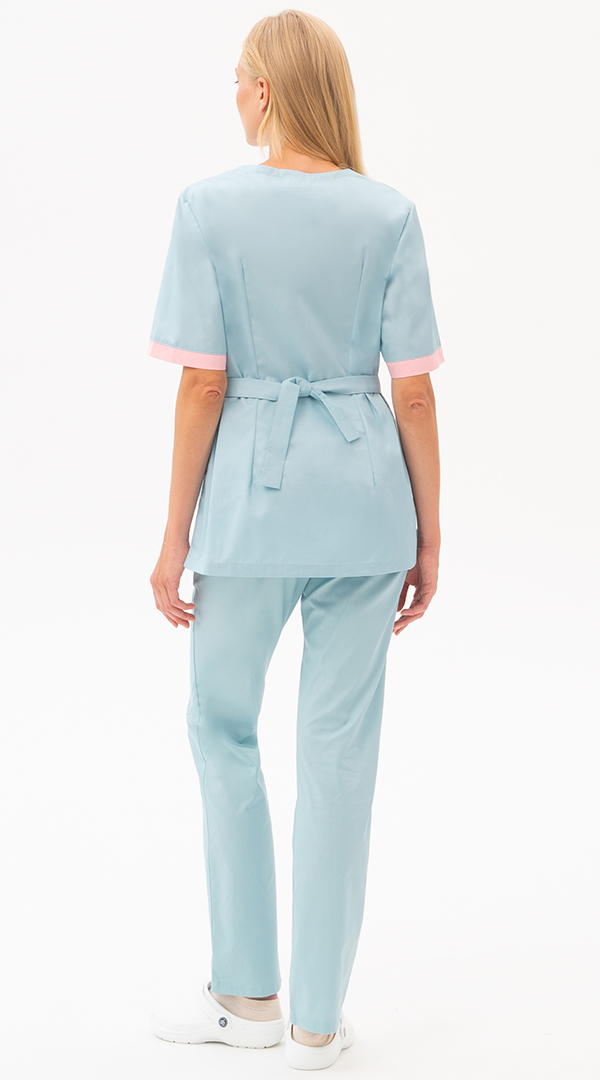 Костюм САНДРА, св.морская волна-св.розовый Кос 021